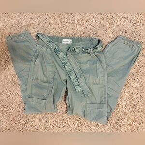 Abercrombie Kids Olive Cargo Pants Elastic